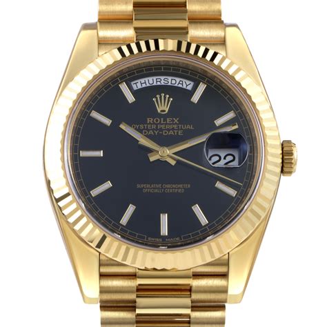 ebay gold rolex oyster perpetual day date|rolex day date 40 price.